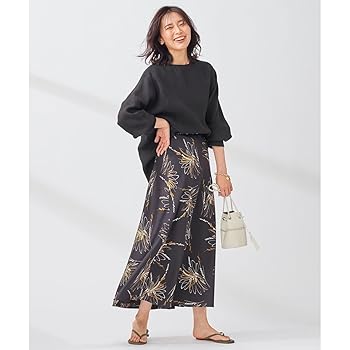 【未使用・タグ付き】23区☆ LIBECO スリーブコンシャス ブラウス /黒 Amazon | [23区] LIBECO スリーブコンシャス ブラウス ブラック